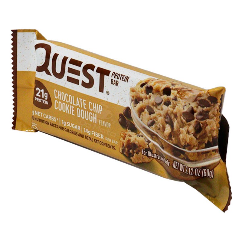 Barra de Proteína Quest Chocolate Chip Cookie Dough Tabacaria da Mata