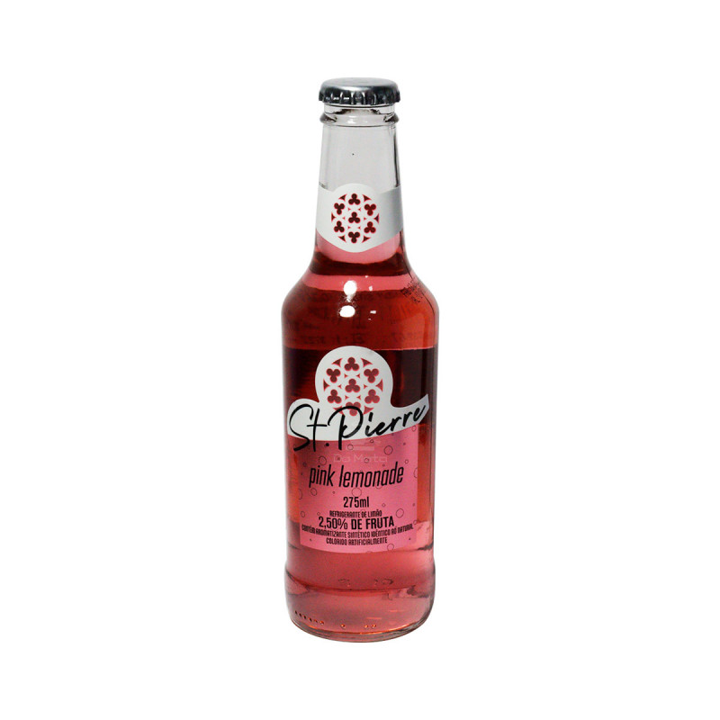 Refrigerante st pierre pink lemonade tabacaria da mata