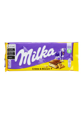 Chocolate Importado Milka Creme e Biscoito 100g