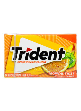 Chiclete Importado Trident Tropical Twist 